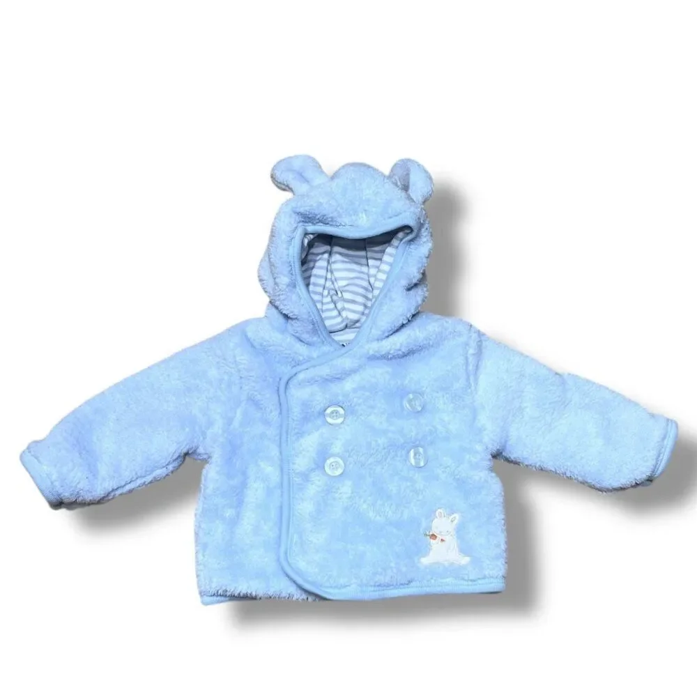 Bunnies by the Bay Retired Blue Cuddle Hooded Jacket with Pants Outfit Set 6-9M